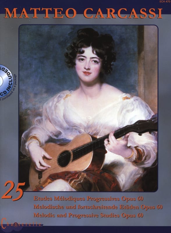 25 Etudes Mélodiques Progressives Matteo Carcassi Partition Guitare