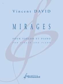 Mirages Vincent David Partition Violon