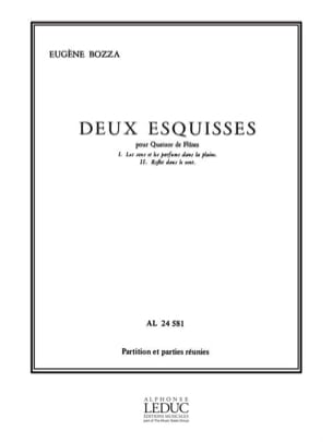 2 Esquisses Eugène Bozza Partition Flûte traversière