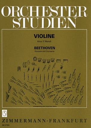 Orchesterstudien Violine - Konzerte, Chorwerke - BEETHOVEN - Partition