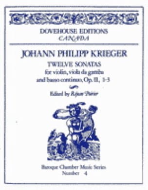 12 Sonates op. 2 n° 1-3 Johann-Philipp Krieger Partition Trios