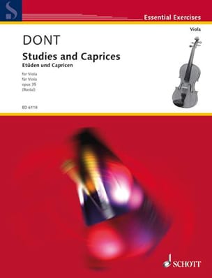 Studies and Caprices op. 35 - Viola Rostal Jacob Dont Partition Alto