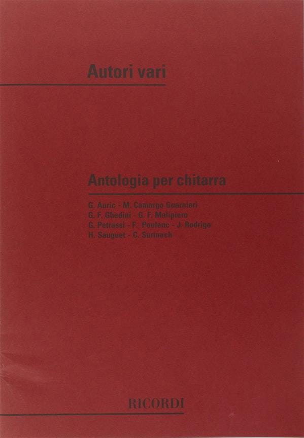 Antologia per Chitarra Partition Guitare