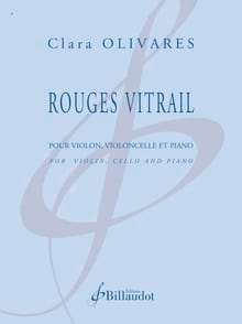 Rouges vitrail Clara OLIVARES Partition Trios
