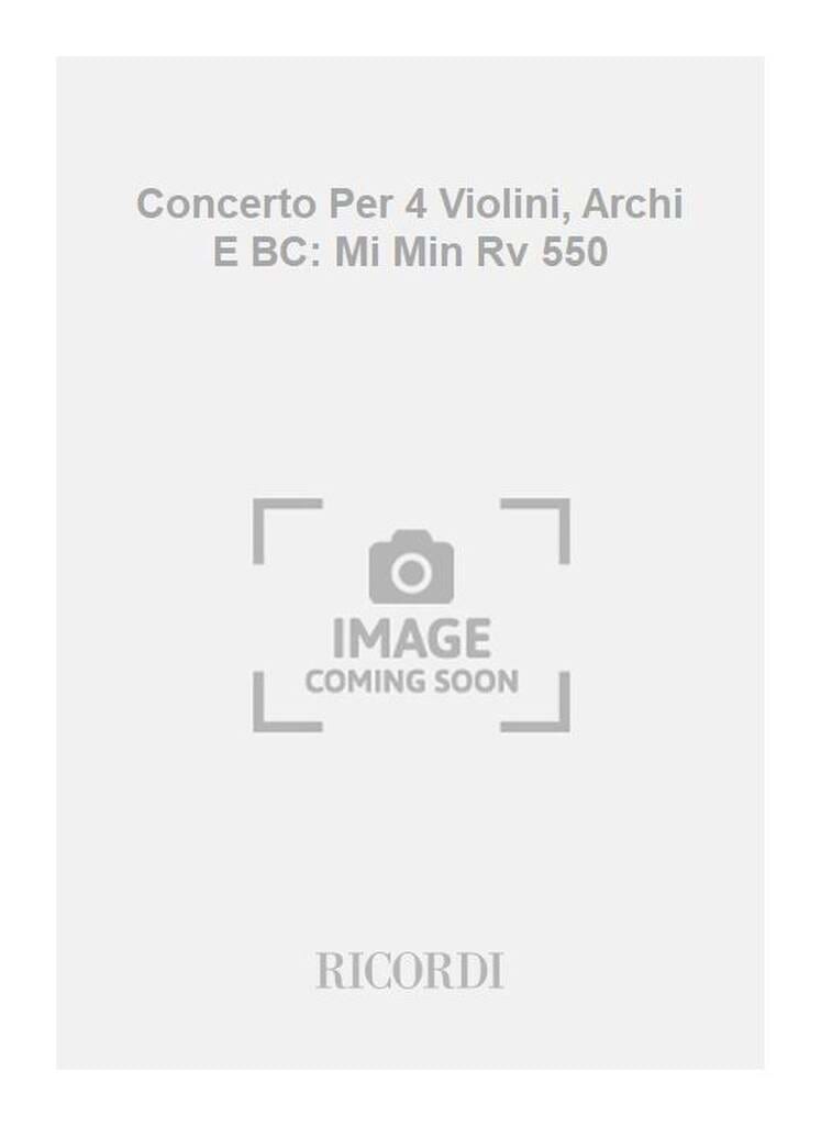 Concerto en mi min. - F. 1 N° 174 - Matériel VIVALDI Partition