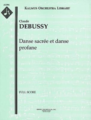 Danses Sacrées et Profanes DEBUSSY Partition Grand format
