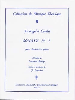 Sonate pour Clarinette n° 7 Arcangelo Corelli Partition Clarinette
