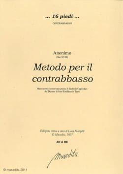 Metodo per il contrabasso Partition Contrebasse