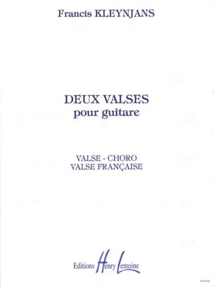 2 Valses pour guitare op. 64 Francis Kleynjans Partition Guitare