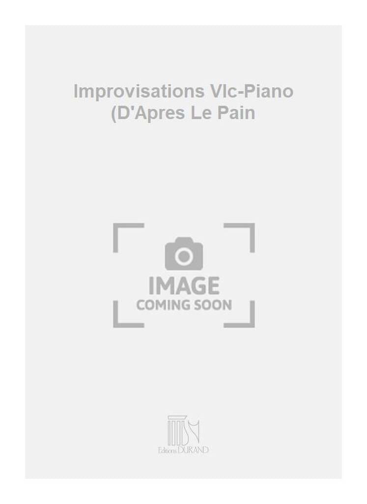 Improvisations d'après Le pain quotidien - Cello piano - André Caplet