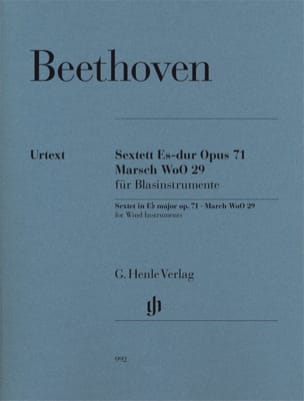 Sextuor op. 71 et Marche WoO 29 BEETHOVEN Partition Sextuors