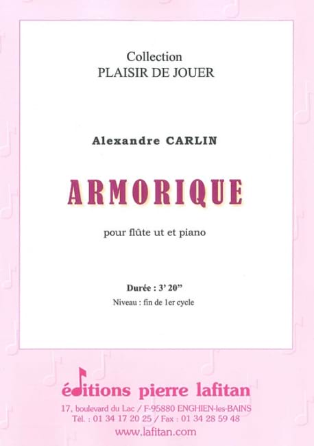 Armorique - Alexandre Carlin - Partition - Flûte traversière