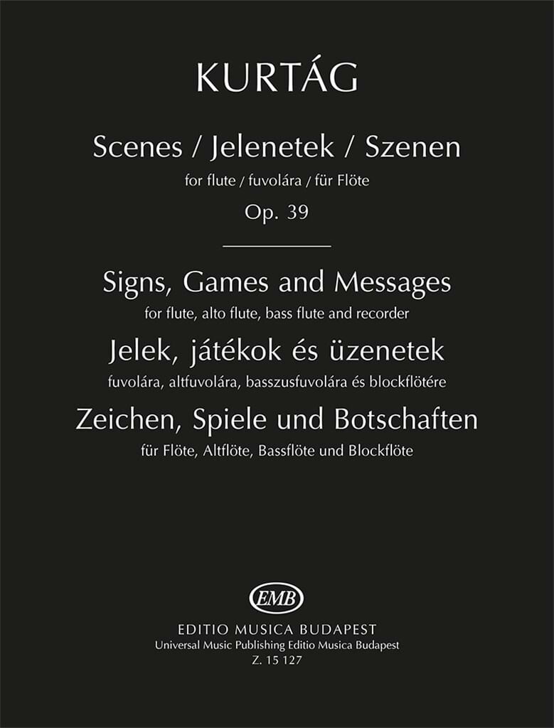 Scenes Op. 39 KURTAG Partition
