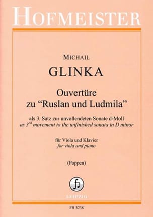 ouverture de Rousslan et Ludmilla GLINKA Partition Alto
