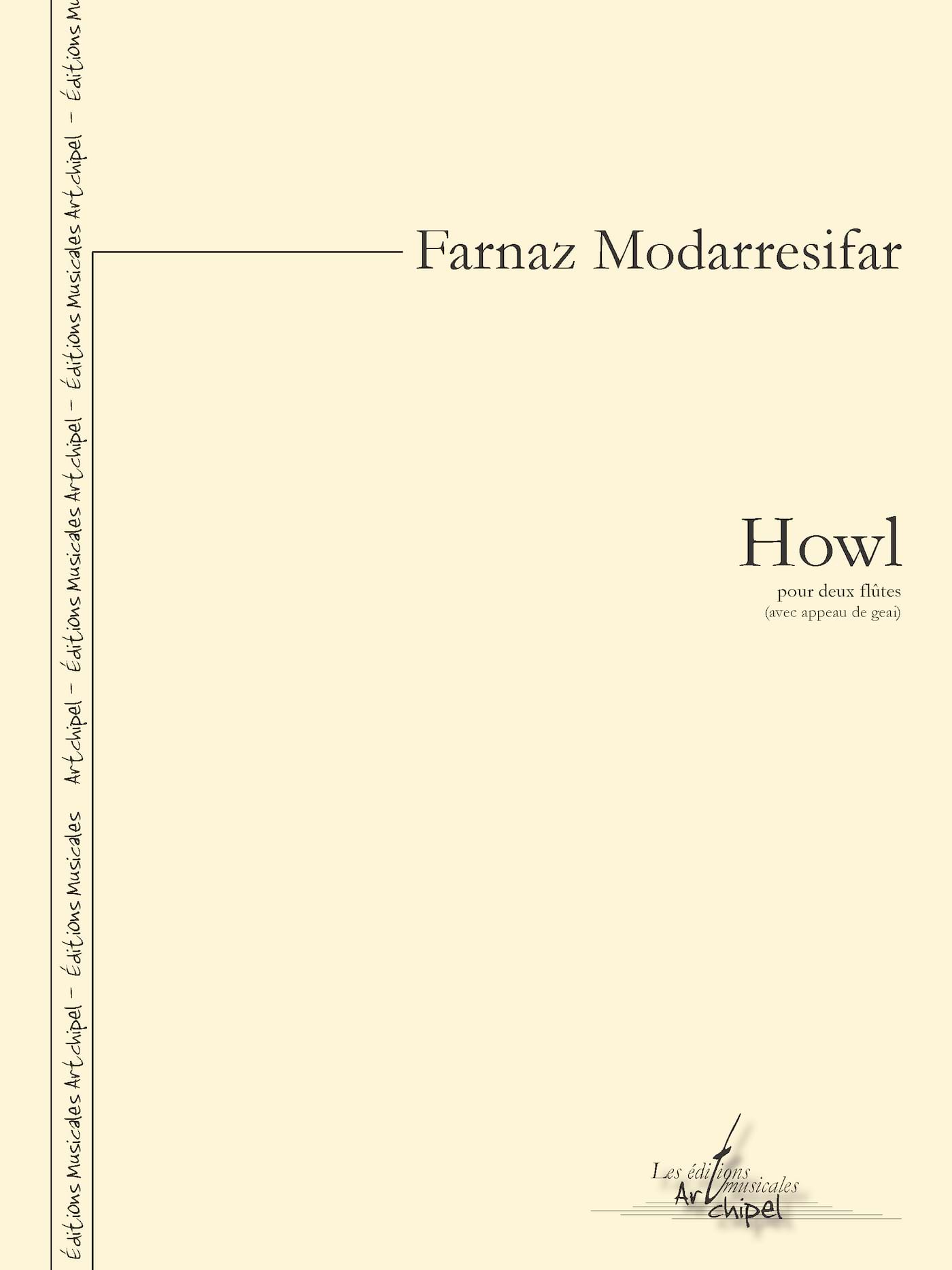 Howl Farnaz Modarresifar Partition Flûte traversière