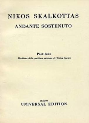 Andante sostenuto Nikos Skalkottas Partition