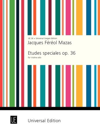 Etudes spéciales op.36 n° 1 Szende MAZAS Partition Violon