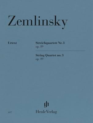 Quatuor à Cordes n° 3, op. 19 - Parties - Alexander von Zemlinsky