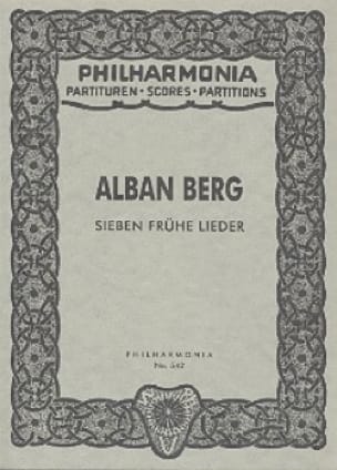 Sieben frühe Lieder - Partitur BERG Partition Petit format