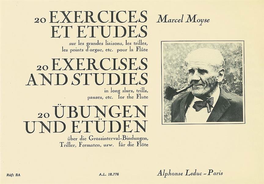 20 Exercices et Etudes Marcel Moyse Partition Flûte traversière