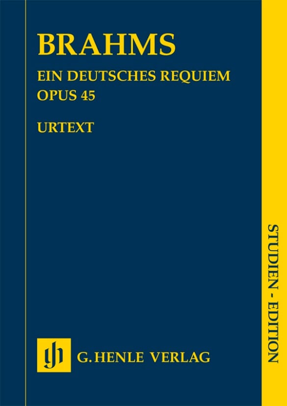 Un Requiem Allemand, op. 45 BRAHMS Partition Petit format