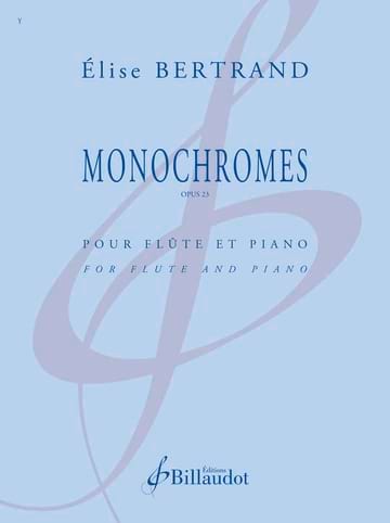 Monochromes - Flûte - Elise Bertrand - Partition - Flûte traversière