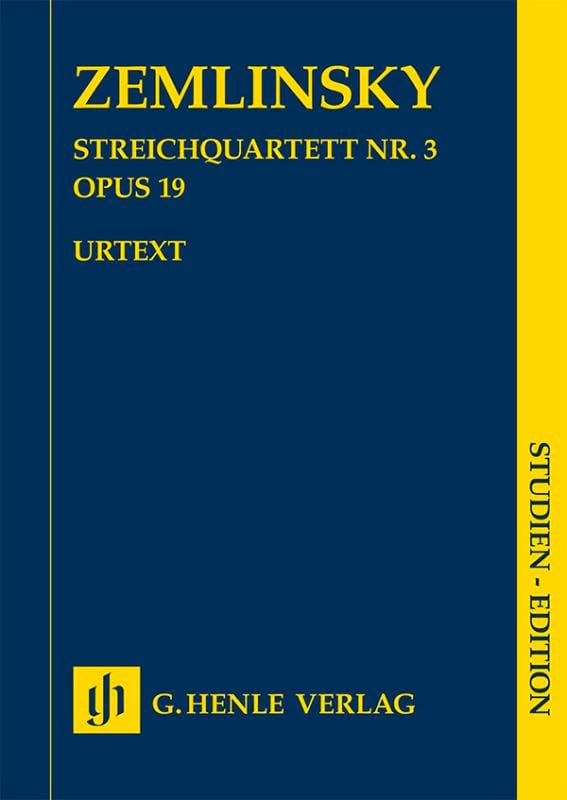 Quatuor à Cordes n° 3, opus 19 - Alexander von Zemlinsky - Partition