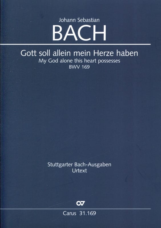 Cantate BWV 169 - Conducteur BACH Partition Grand format