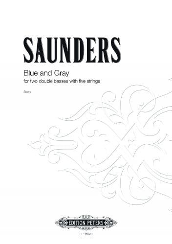 Blue and Gray Rebecca Saunders Partition Contrebasse