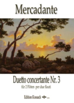 Duetto concertante n° 3 Saverio Mercadante Partition Flûte traversière