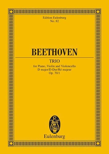 Klavier-Trio D-Dur BEETHOVEN Partition Petit format