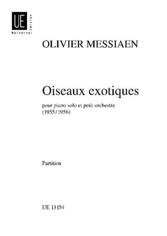 Oiseaux exotiques - Conducteur MESSIAEN Partition Grand format