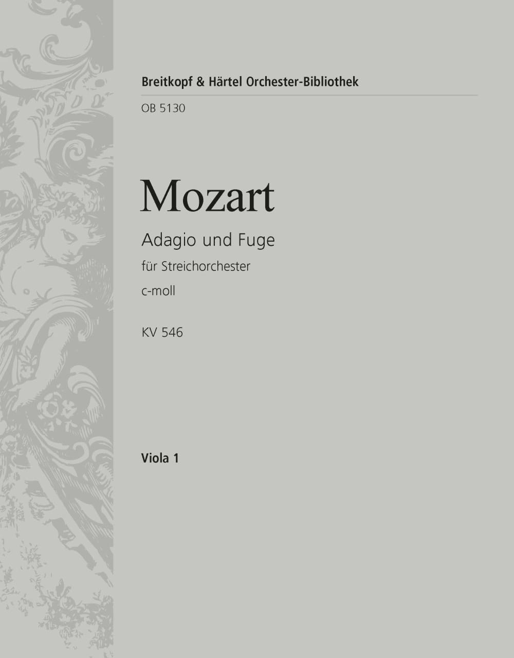 Adagio und Fuge c-moll MOZART Partition