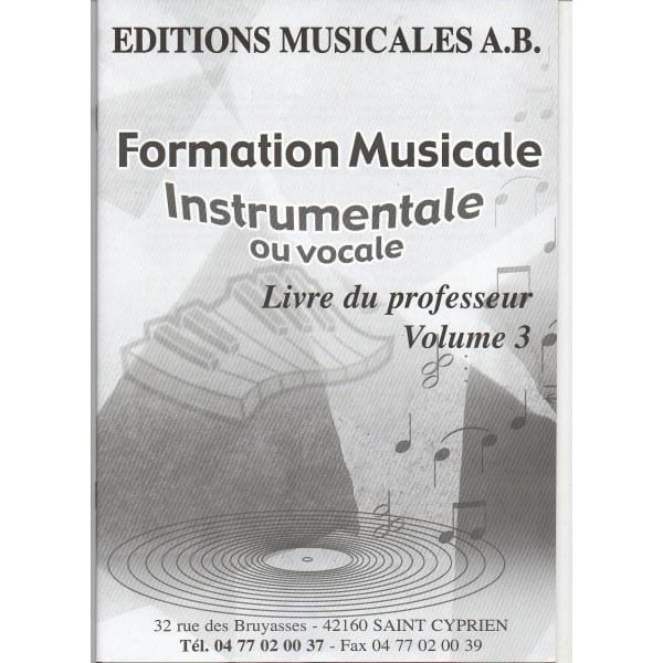 FM Instrumentale Vocale 3 - PROF - Partition