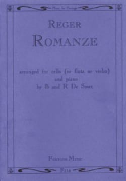 Romanze G-Dur Max Reger Partition Violoncelle