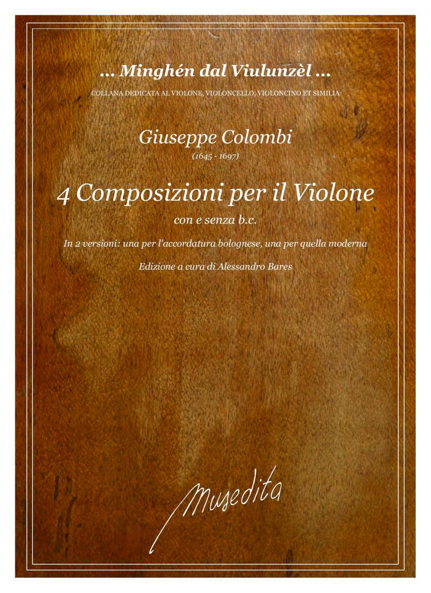 Composizione per il Violone Giuseppe Colombi Partition