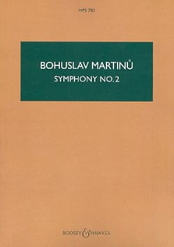 Symphonie n° 2 1943 - Score MARTINU Partition Grand format
