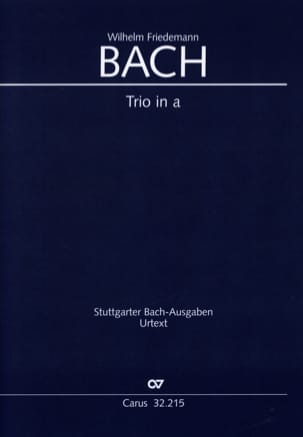 Trio en la Mineur - Br-Wfb: B15 Fk 49 Urtext - Wilhelm Friedemann Bach