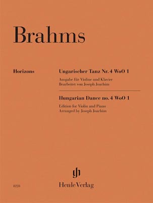 Parcourir les pages de Danse hongroise N° 4 - BRAHMS - Partition - Violon
