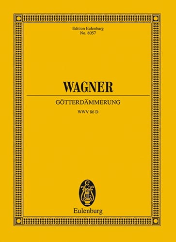 Götterdammerung WAGNER Partition Grand format