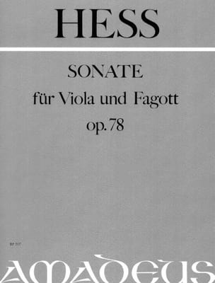 Sonate op. 78 - Viola und Fagott Willy Hess Partition Duos