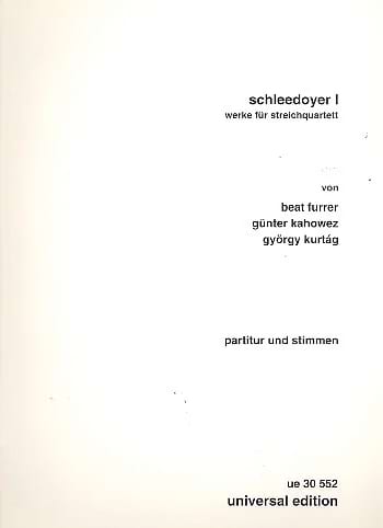 Schleedoyer I - Partitur + Stimmen