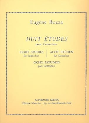 8 Etudes - Contrebasse Eugène Bozza Partition Contrebasse