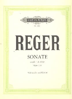 Sonate la mineur op. 116 Max Reger Partition Violoncelle
