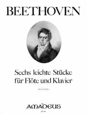 6 Leichte Stücke - Flöte Klavier BEETHOVEN Partition Flûte traversière