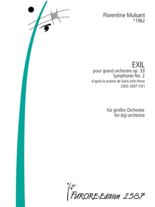 Exil, opus 33 Florentine Mulsant Partition Grand format