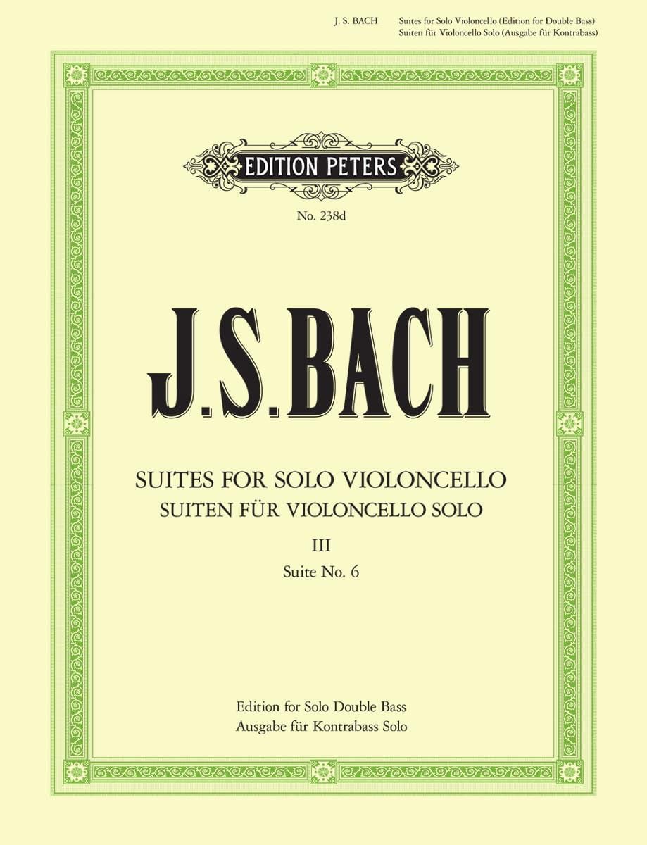 Suite N° 6 pour Violoncelle Seul transcrite pour Contrebasse - BACH