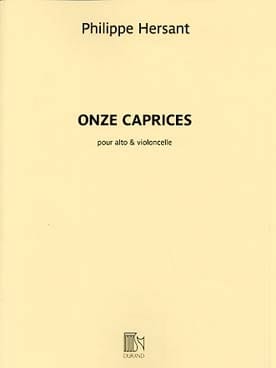 11 Caprices Philippe Hersant Partition Duos