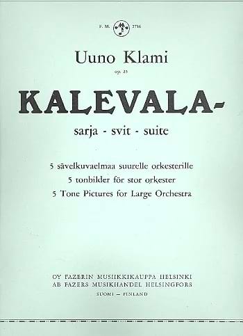 Kalevala Suite op. 23 Uuno Klami Partition