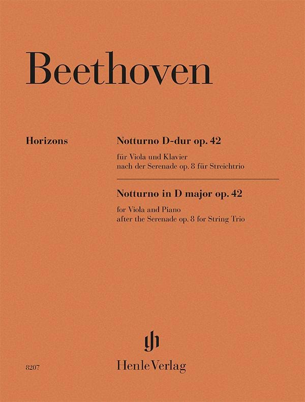 Nocturne en Ré majeur pour violon et piano op. 42 - BEETHOVEN